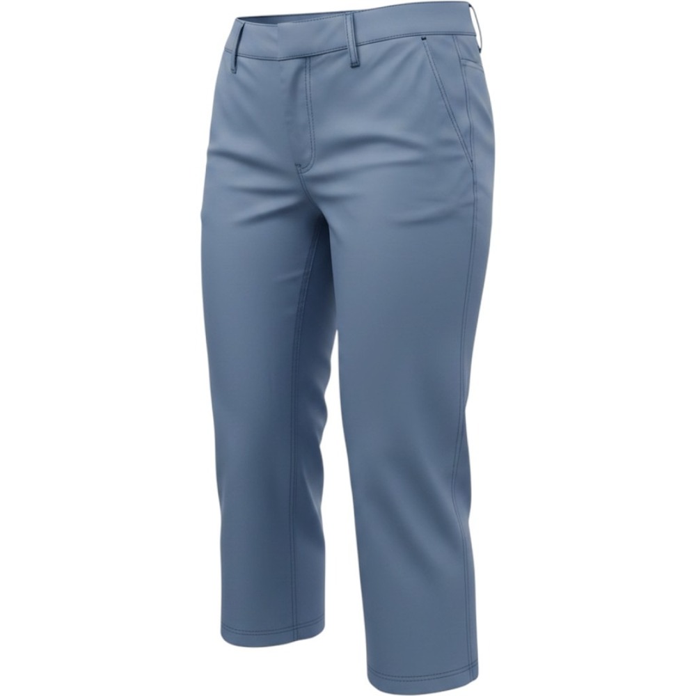 Abercrombie & Fitch Womens Sz 8 Blue Chino Capri Cropped Pants Casual Summer Y2K
